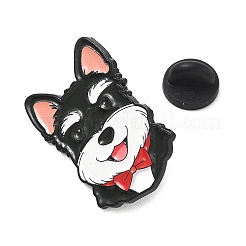 Schnauzer with Red Bowtie Alloy Enamel Pins&nbsp;AL-CBA6DDE-03B
