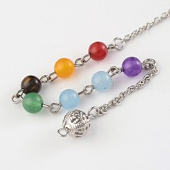 レジンブレスレット作り  天然石ビーズや合金パーツ  レッド  230mm&nbsp;RESI-D048-02