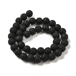 Natural Lava Rock Bead Strands&nbsp;G-L435-03-8mm-18