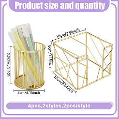 2Pcs Iron Storage Pen Holder&nbsp;AJEW-GO0004-08