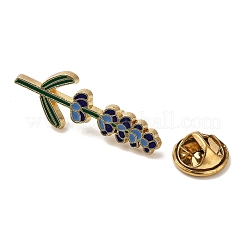 Cartoon Lavender Alloy Enamel Pins Brooches for Backpack Clothes&nbsp;JEWB-S028-10A