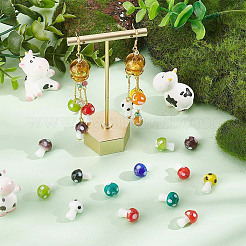 300Pcs 10 Colors Opaque Glass Beads&nbsp;GLAA-GO0001-02