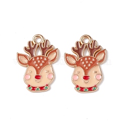Christmas Alloy Enamel Pendants&nbsp;X-ENAM-M056-01KCG