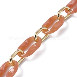 Acrylic Coffee Bean Chain Bag Strap&nbsp;PURS-WH0001-25B
