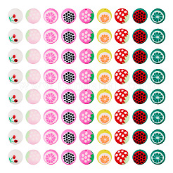 180Pcs 9 Colors Fruits Theme Handmade Polymer Clay Beads&nbsp;CLAY-TA0001-94
