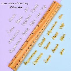 120Pcs 2 Colors Alloy Cabochons&nbsp;FIND-SZ0001-68