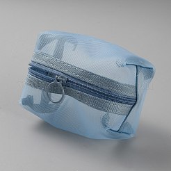 ナイロン製保存袋  長方形  空色  10.5x5.5x7.2cm&nbsp;ABAG-WH20010-05A
