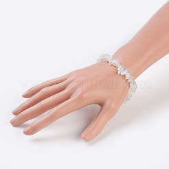 オパールストレッチブレスレット  ナゲット  2-1/8インチ（5.5cm）&nbsp;BJEW-JB03681-08
