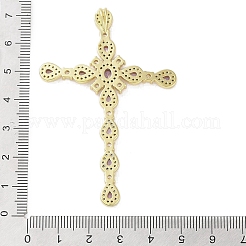 Real 18K Gold Plated Brass Micro Pave Cubic Zirconia Pendants&nbsp;KK-A209-03B-G