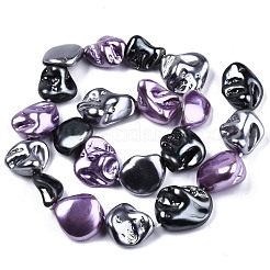 Electroplated Natural Freshwater Shell Beads Strands&nbsp;SHEL-R113-01B