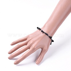Non-magnetic Synthetic Hematite Beads Stretch Bracelets&nbsp;BJEW-JB04659-03
