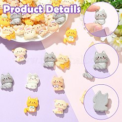 60Pcs Resin Cabochons&nbsp;RESI-CJZ0001-07