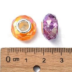 Transparent Acrylic European Beads&nbsp;OACR-E033-21P