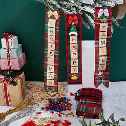 クリスマスデコレーションキット  樹脂デコデンカボションを含む  ポリエステル製のコスチュームアクセサリー  伸縮性のあるナイロンコード  混合図形  20x18x5mm&nbsp;DIY-BC0015-64