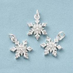 Rack Plating Brass Micro Pave Cubic Zirconia Charms&nbsp;X-KK-E081-15S