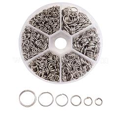 1600 pcs Iron Open Jump Rings&nbsp;IFIN-MSMC010-04P-NF