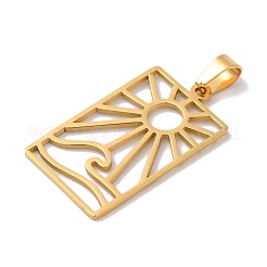 304 Stainless Steel Pendants&nbsp;STAS-U010-14G