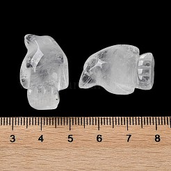天然水晶彫刻ヒーリングペンギン置物  レイキエネルギーストーンのディスプレイ装飾  12.5~13x18~18.5x26.5~27mm&nbsp;G-B062-08F