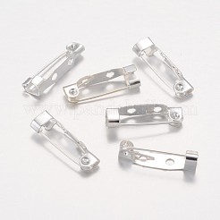 アイアン製ブローチパーツ  バックバーピン  銀  5x20x5mm&nbsp;E035Y-S