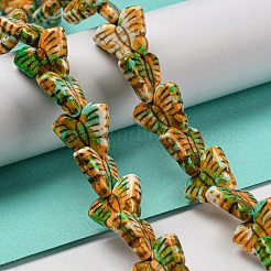Spray Painted Synthetic Turquoise Beads Strands&nbsp;G-E617-A03-02