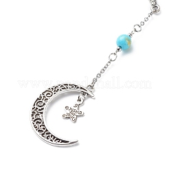 Tibetan Style Alloy Hook Bookmarks&nbsp;AJEW-JK00194