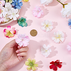 布製造花カーネーション50個  結婚式のバージンロードやテーブルのセンターピース、パーティー用コンフェッティ、プチギフト、インテリア装飾としておすすめ  花  ダークオレンジ  45x16mm&nbsp;AJEW-SP0003-83A