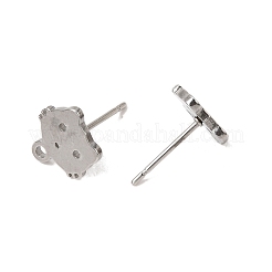 304 Stainless Steel Stud Earring Findings&nbsp;SA-CBAAD0D-11P