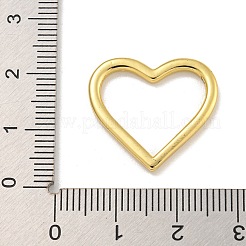 Heart Rack Plating Brass Pendants&nbsp;KK-C074-14G