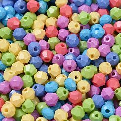 焼付塗装ガラスシードビーズ  双円錐形  ミックスカラー  4.5x4mm  穴：1mm  約5232個/ポンド&nbsp;SEED-C004-01V