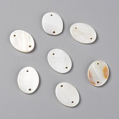 Natural Freshwater Shell Links Connectors&nbsp;SHEL-C001-12A