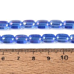 Electroplate Transparent Glass Beads Strands&nbsp;EGLA-Q132-03B-A04