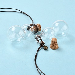Gourd-shaped Glass Cork Bottles Ornament&nbsp;GLAA-D002-05