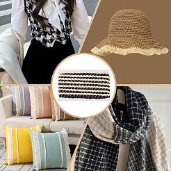 Two Tone Polycotton Braided Rioon&nbsp;OCOR-WH0097-56A