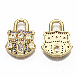 Brass Micro Pave Cubic Zirconia Pendants&nbsp;ZIRC-R110-003-NF