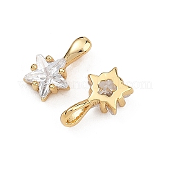 SHEGRACE Brass Clear Cubic Zirconia Charms&nbsp;XGRQ2O627-423G