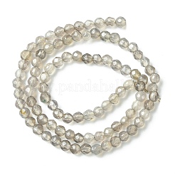 Natural Grey Agate Round Beads Strand&nbsp;G-L084-4mm-08