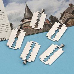Tarnish Resistant 201 Stainless Steel Blade Pendants&nbsp;STAS-I032-069B
