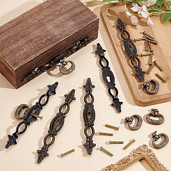Tibetan Style Alloy Cabinet Door Pull Handles&nbsp;AJEW-WH0752-665A