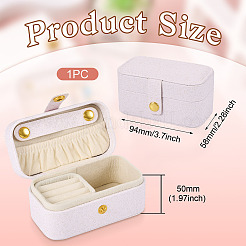 1Pc PU Imitation Leather Jewelry Box&nbsp;LBOX-TA0001-01A