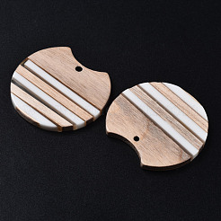 Resin & Wood Pendants&nbsp;X-RESI-N025-014A-B01