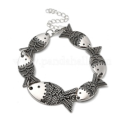 Alloy Link Chain Bracelets for Women&nbsp;BJEW-C133-01AS