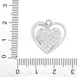 Alloy Rhinestone Pendants&nbsp;RB-CBA332B-07E-P