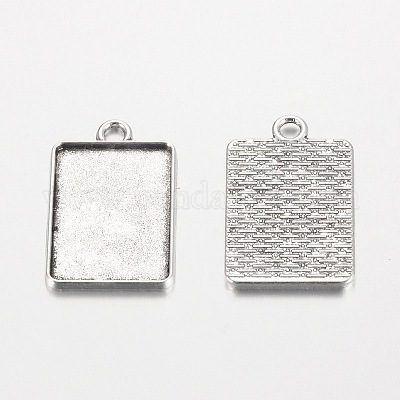 Wholesale Rectangle Tibetan Style Alloy Pendant Cabochon Settings ...