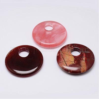 Natural Gemstone Pendants&nbsp;G-G647-44-1