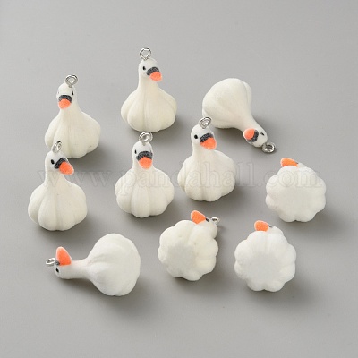 Flocking Resin Pendants&nbsp;RESI-TAC0002-82B-1