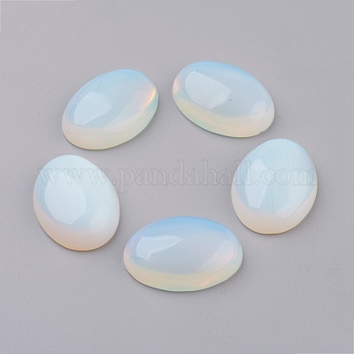 Opalite Flat Back Cabochons&nbsp;G-G741-13x18mm-22-1