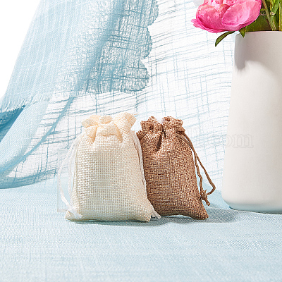 Burlap Packing Pouches Drawstring Bags&nbsp;ABAG-BC0001-08-9x7-1