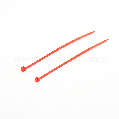 プラスチックケーブルタイ  タイラップ  ジップタイ  ファイヤーブリック  100x4.5x3.5mm  100個/袋&nbsp;KY-CJC0004-01C-1