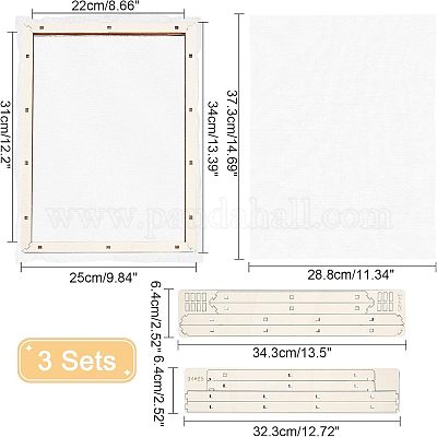 Basswood Assembled Paper Making Frame&nbsp;DIY-WH0001-73D-1