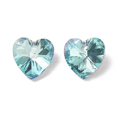 Faceted Glass Charms&nbsp;X-RGLA-L026-B10-1